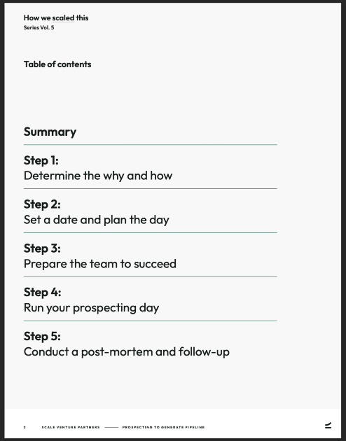 A Guide for Prospecting at Scale
